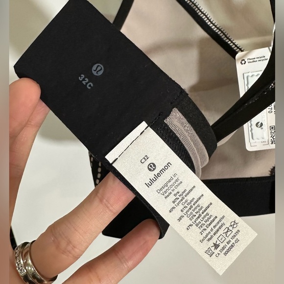 NWT Lululemon Awake to Lace Bra Black/Birthday 32C - Picture 10 of 11